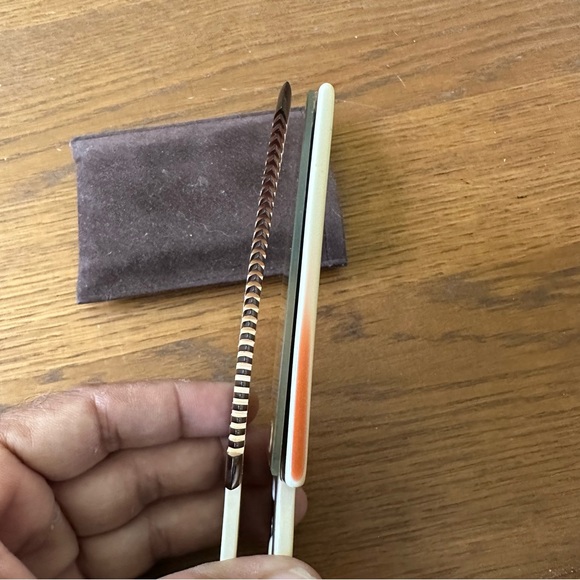 Vintage Janeke Italy Mod Travel Comb Mirror Case Tortoise Mid Century RARE Style - Picture 7 of 16